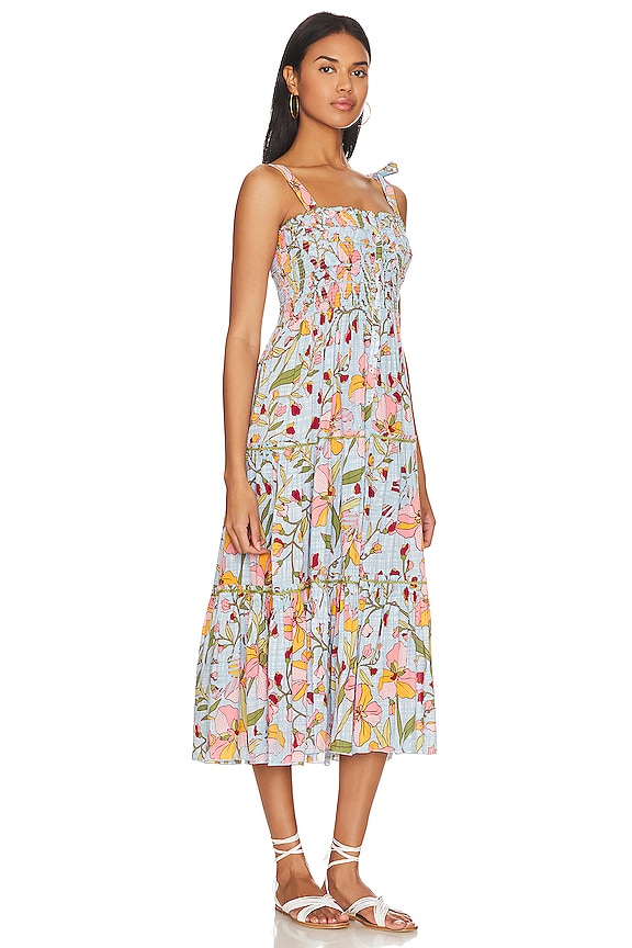 view 2 of 3 ROBE MI-LONGUE TRINY in SKY JONQUILLE