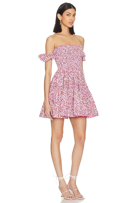 view 2 of 3 ROBE COURTE AURORA in PINK BLOSSOM