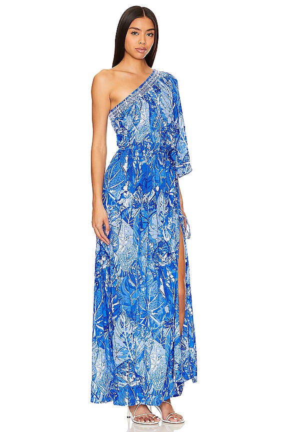 view 2 of 3 ROBE MAXI BOVA in Blue Prairie