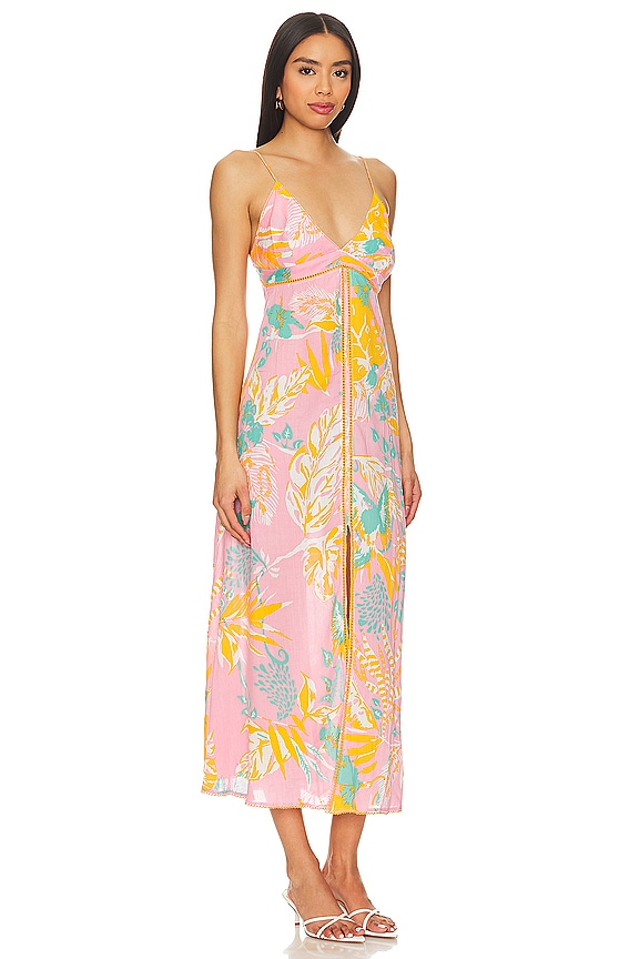 view 2 of 3 x REVOLVE Denise Midi Dress in Pink Lovebird