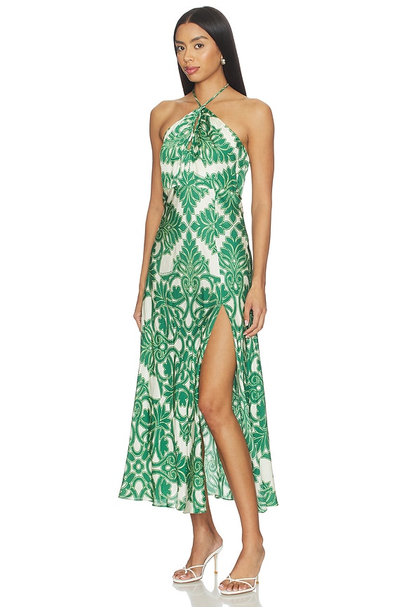view 2 of 3 Stella Long Dress in Green Mantra