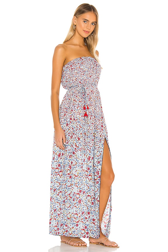 view 2 of 3 Mara Strapless Maxi Dress in Blue Glory