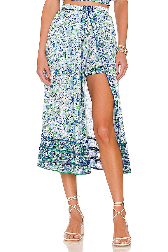 Poupette St Barth Reine Midi Skirt in Blue Monaco | REVOLVE