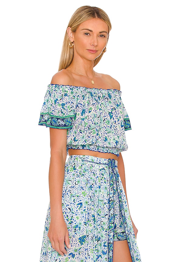 view 2 of 4 Camilla Top in Blue Monaco