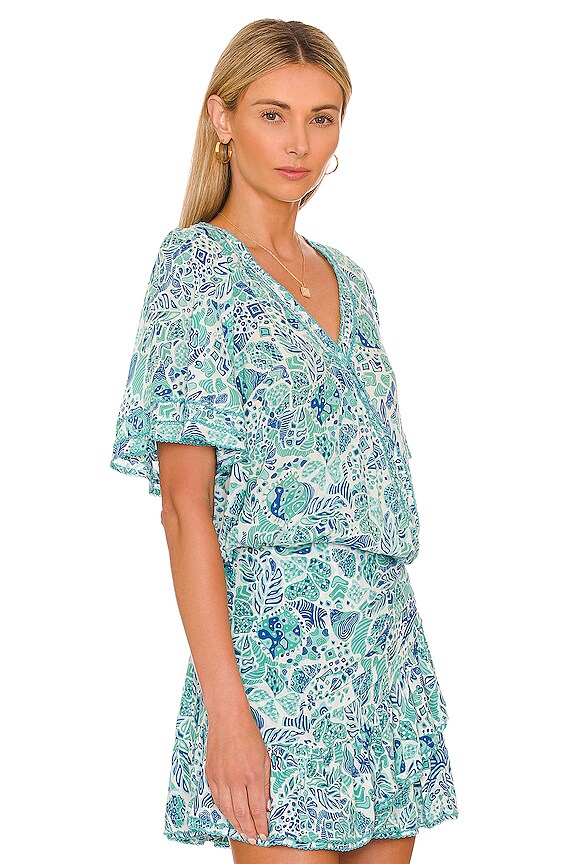 view 2 of 4 Becca Blouse in Aqua Chagal