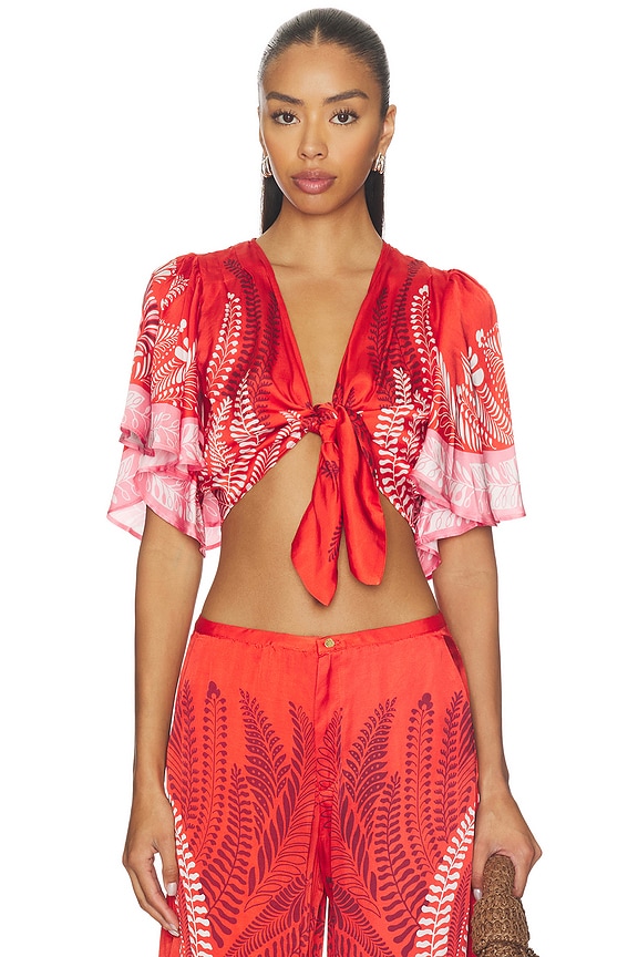 view 1 of 4 Rose Top in Orange Oolong