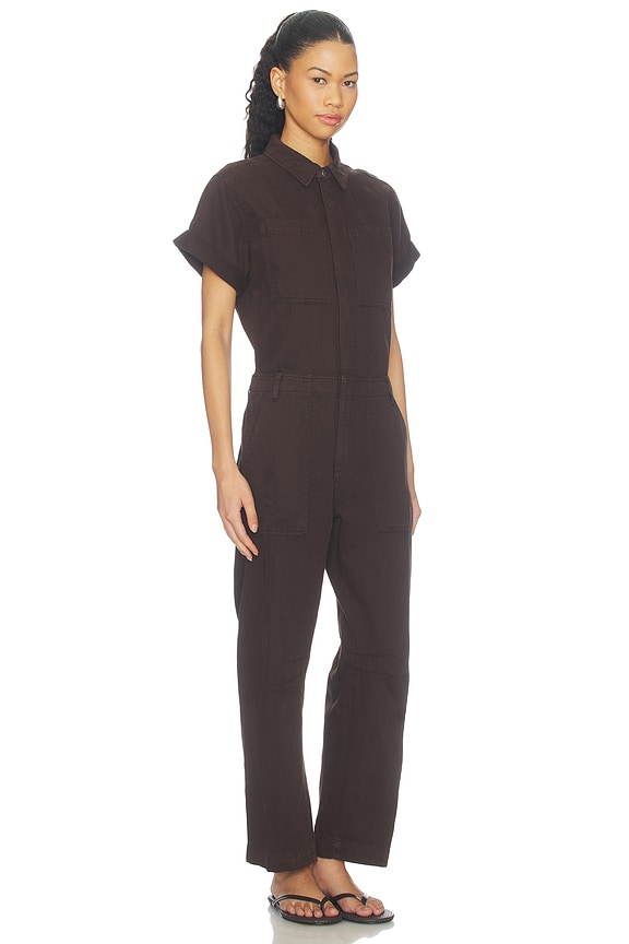 Cruz Short Sleeve Barrel Leg Jumpsuit