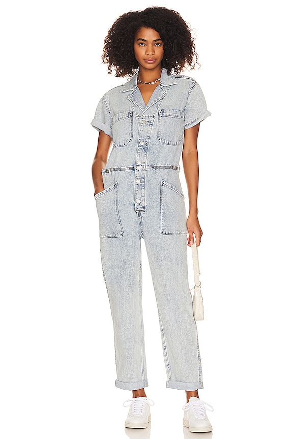 PISTOLA Grover Denim Jumpsuit in Breeze | REVOLVE