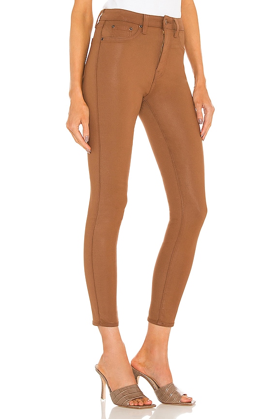 view 2 of 4 Aline High Rise Skinny in Coated Cognac
