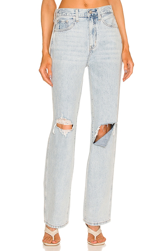 view 1 of 4 Cassie Super High Rise Straight in Moonlight Distressed