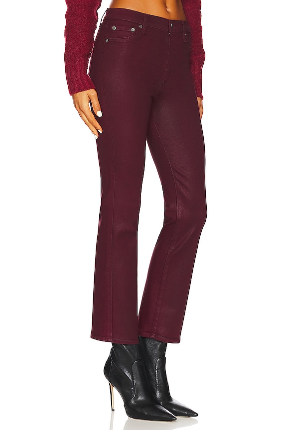 view 2 of 4 LENNON ブーツカットレッグ in Coated Merlot