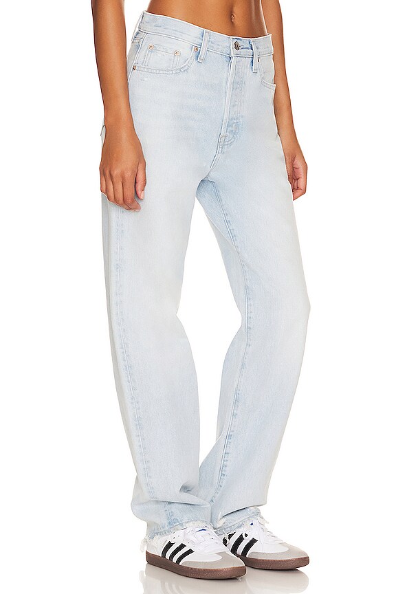 view 2 of 4 Cassie Super High Rise Straight Button Fly in Malibu Vintage