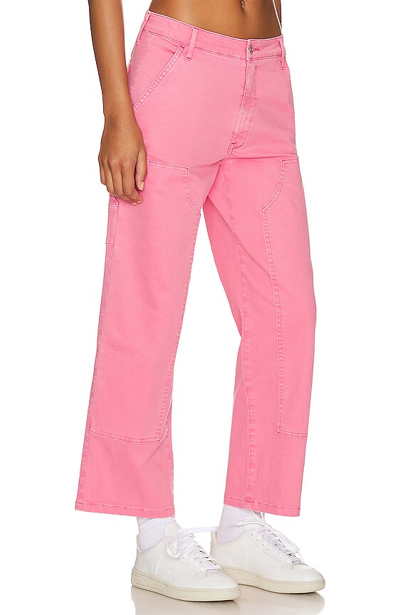 view 2 of 4 Ashton Straight Leg Carpenter Ankle in Pink Punch