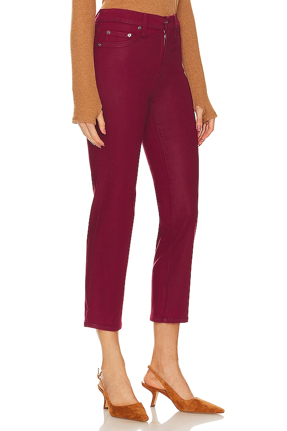 view 2 of 4 PANTALON CROPPED MONROE in Coated Carnation