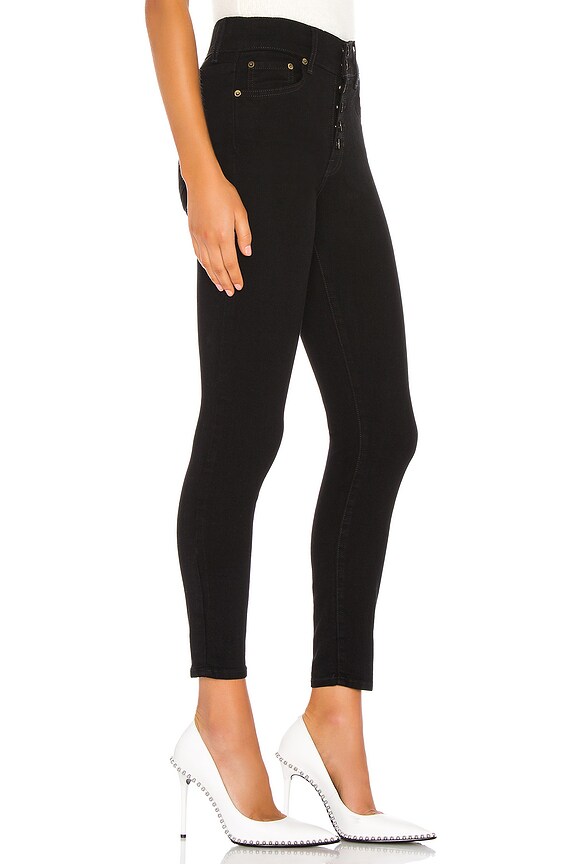 view 2 of 4 ДЖИНСЫ СКИННИ ALINE in Midnight Train Black