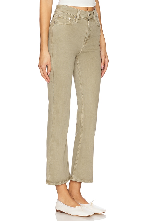 view 2 of 6 Lennon High Rise Crop Boot Jeans in Green Willow