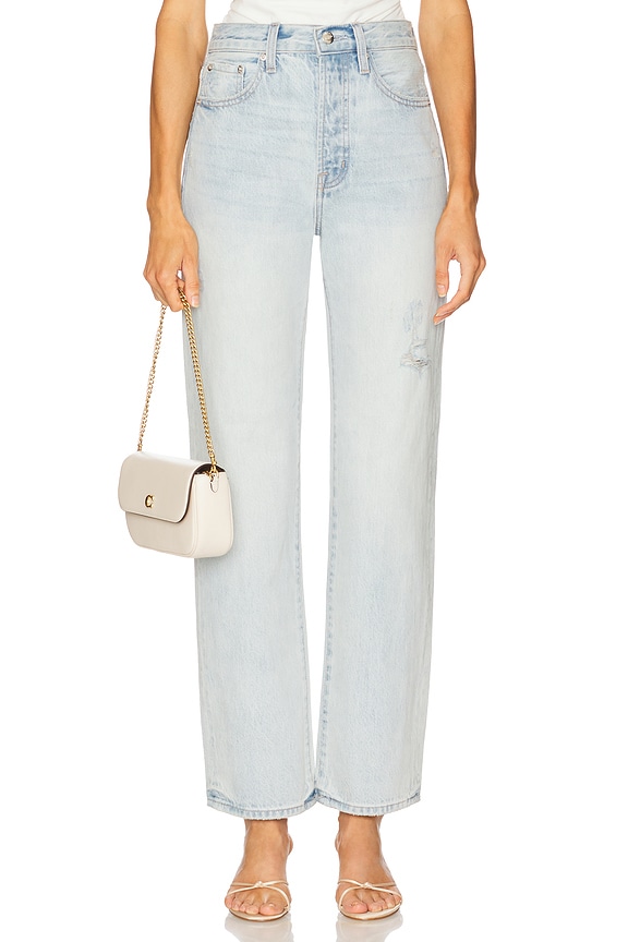 view 1 of 6 Cassie High Rise Crop Straight Jeans in Sunrise Vintage
