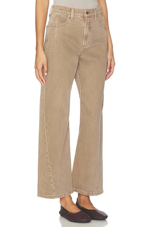 view 2 of 6 Kyra High Rise Bowed Wide Jeans in Tannin