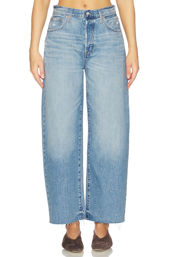 view 1 of 6 Tate Crop High Rise Bowed Wide Leg Jeans in Ablaze