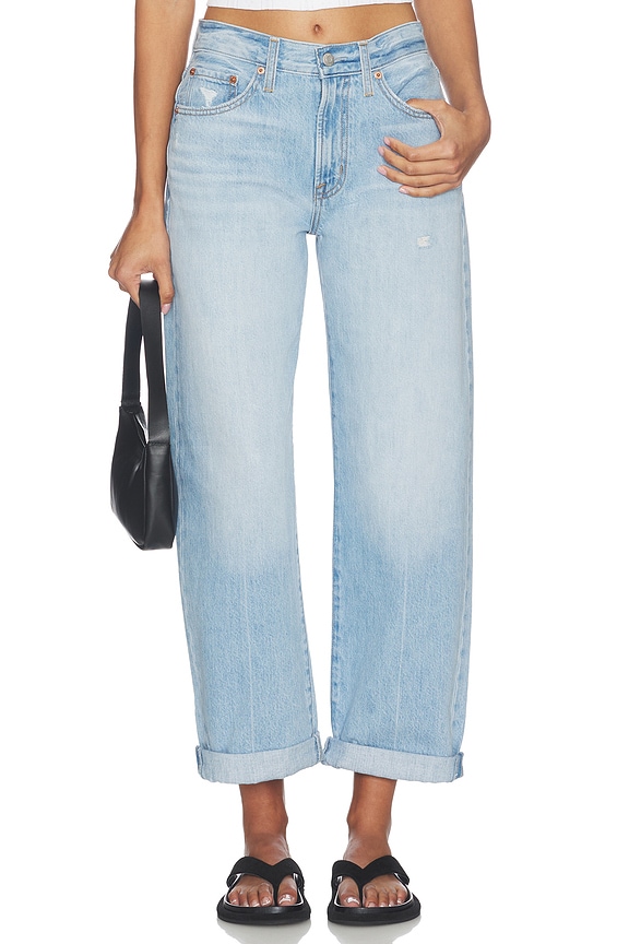 view 2 of 7 Donny Rolled Hem Boyfriend Jeans in Old Blues