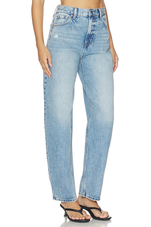 view 2 of 6 Wes High Rise Barrel Jeans in Blue Cloud