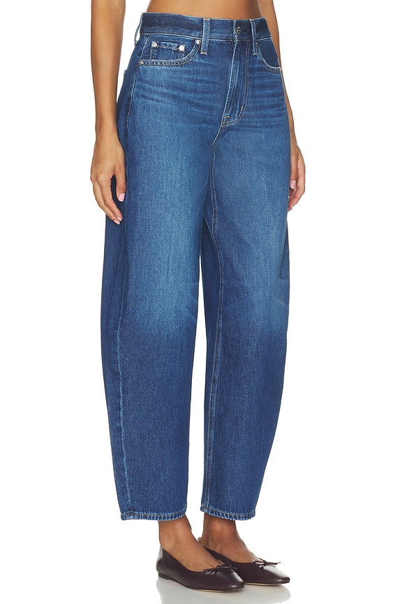 view 2 of 6 Sacha High Rise Relaxed Barrel Jeans in Nile