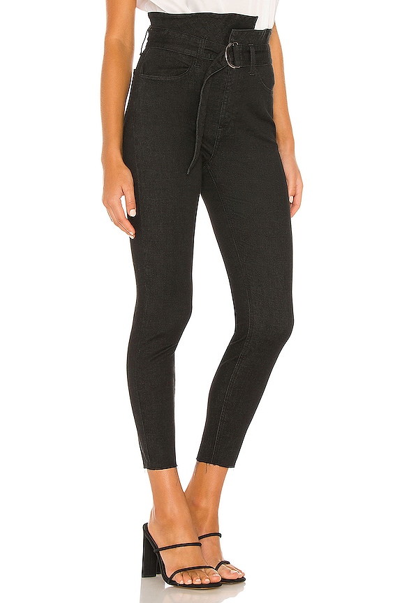 view 2 of 4 Inez Paperbag Skinny in Black