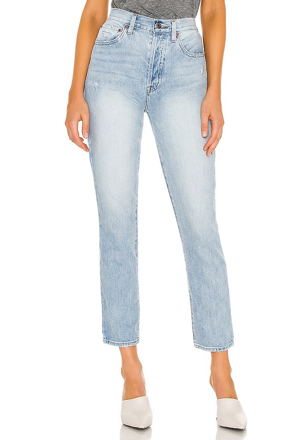 PISTOLA Keaton High Rise Slim Straight in Morning Sky | REVOLVE