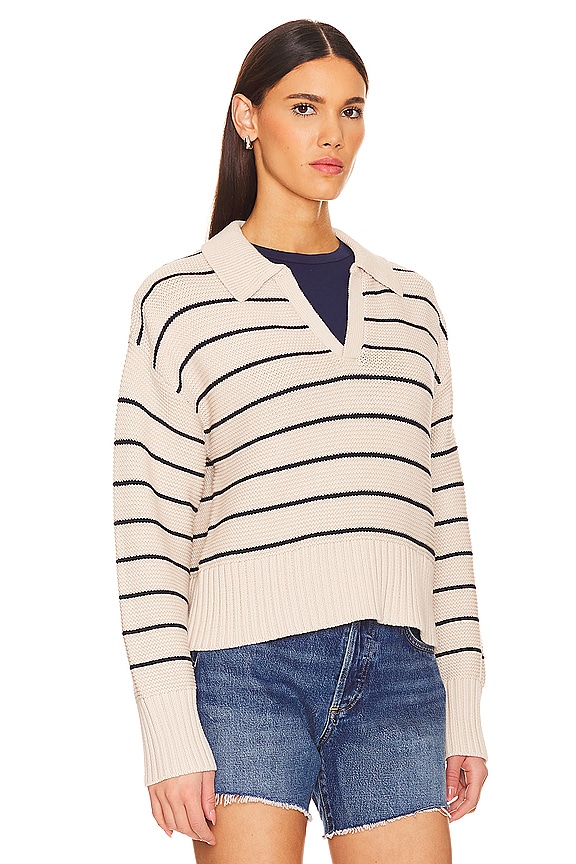 view 2 of 4 JERSEY ARLO in Dove Navy Stripe