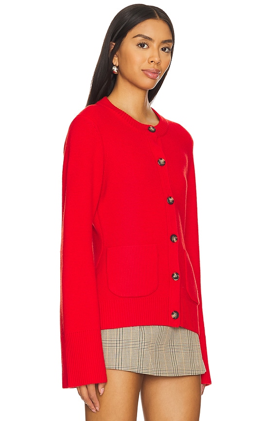 view 2 of 4 Dani Cardigan in Rouge