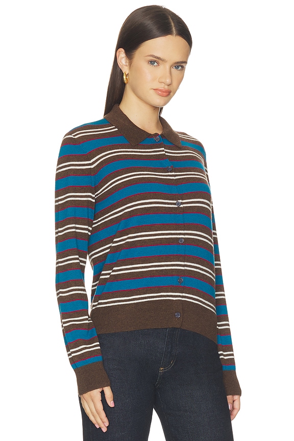 view 2 of 5 GILET LYVIA in Tealwood Stripe