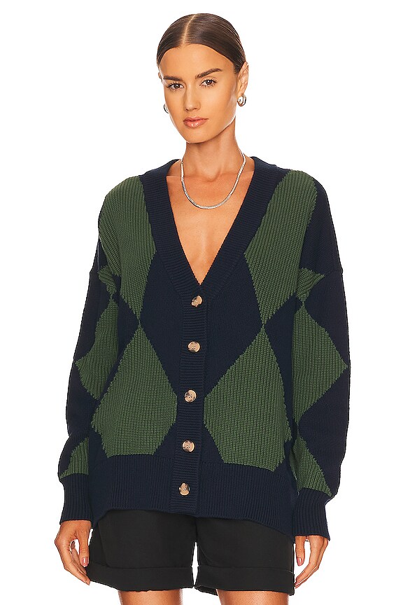 view 1 of 4 CÁRDIGAN EVELYN in Ivy Diamond Play