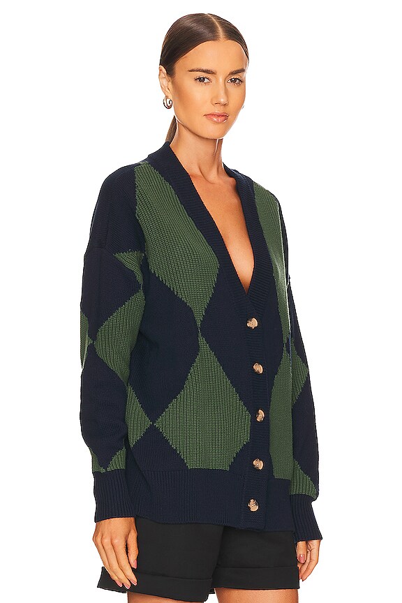 view 2 of 4 CÁRDIGAN EVELYN in Ivy Diamond Play