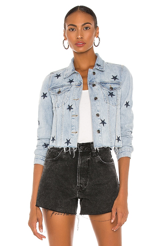 view 1 of 5 Brando Navy Star Denim Jacket in Navy Zodiac