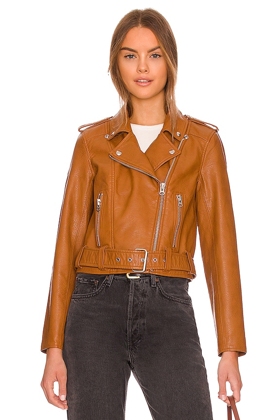 view 2 of 5 Tracy Moto Jacket in Cognac