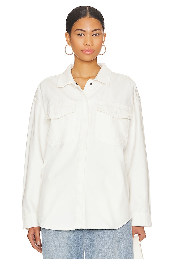 view 2 of 5 Mandy Oversized Shacket in Macadamia