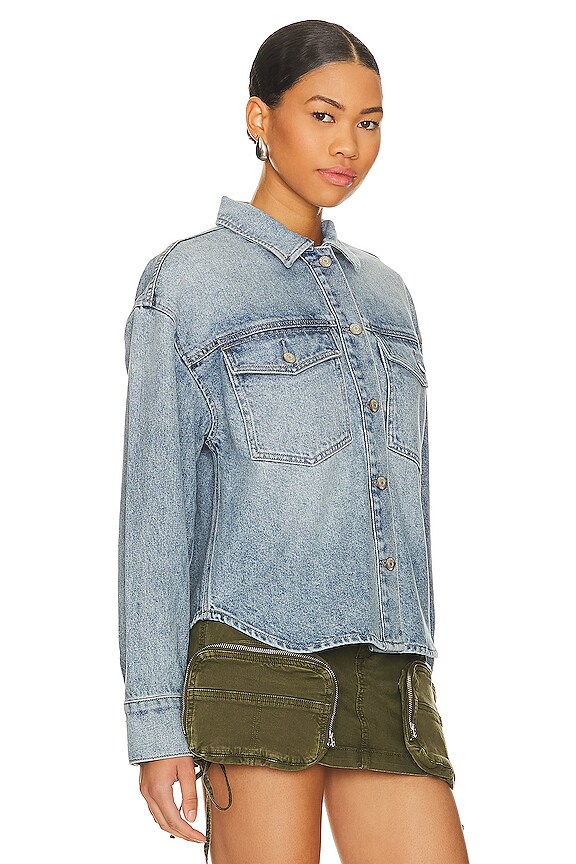 view 2 of 4 Mandy Cropped Shacket in Marcel