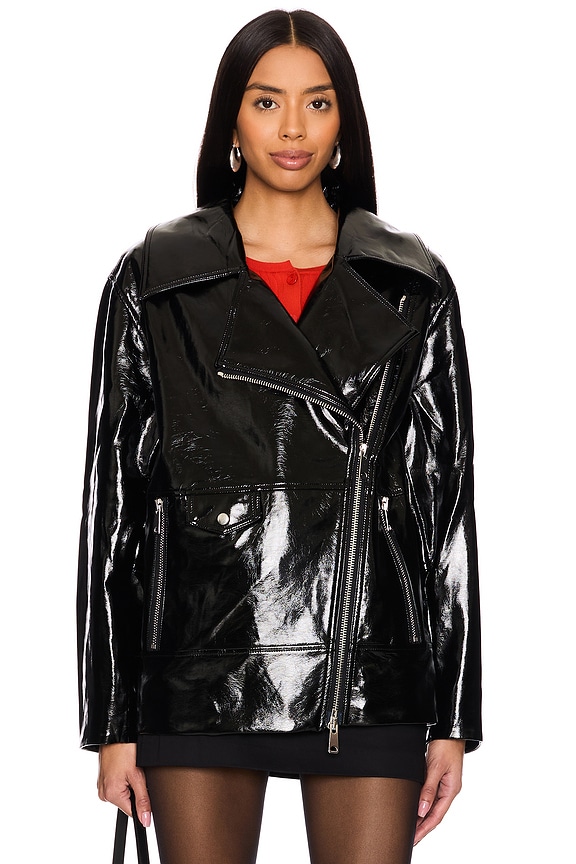 view 2 of 5 Winona Jacket in Black Vinyl