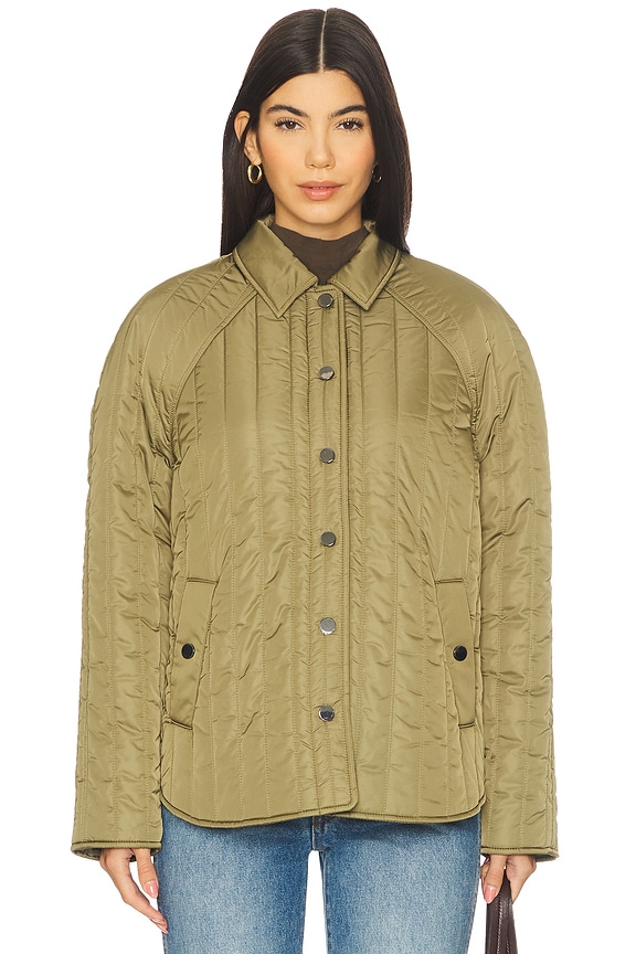 view 2 of 5 Sawyer Quilted Barn Jacket in Olive