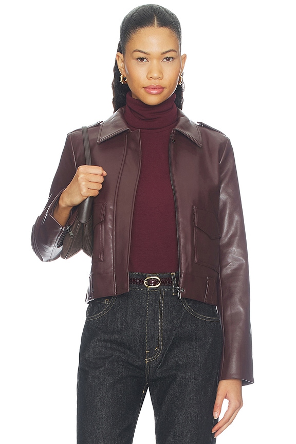 view 2 of 5 Bex Shrunken Jacket in Cabernet