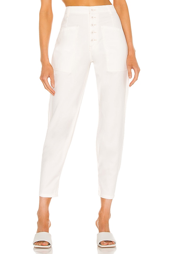 PISTOLA Tammy High Rise Trouser in Alabaster | REVOLVE