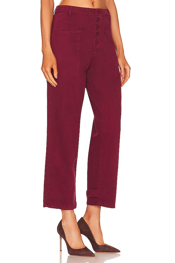 view 2 of 4 Tammy High Rise Trouser in Merlot