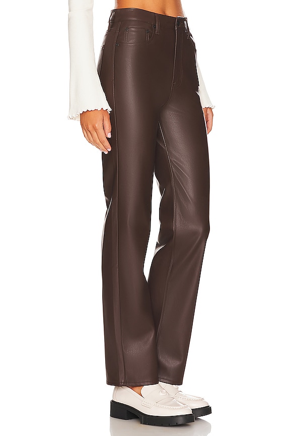 view 2 of 4 Cassie Super High Rise Straight Pant in Coffee Bean