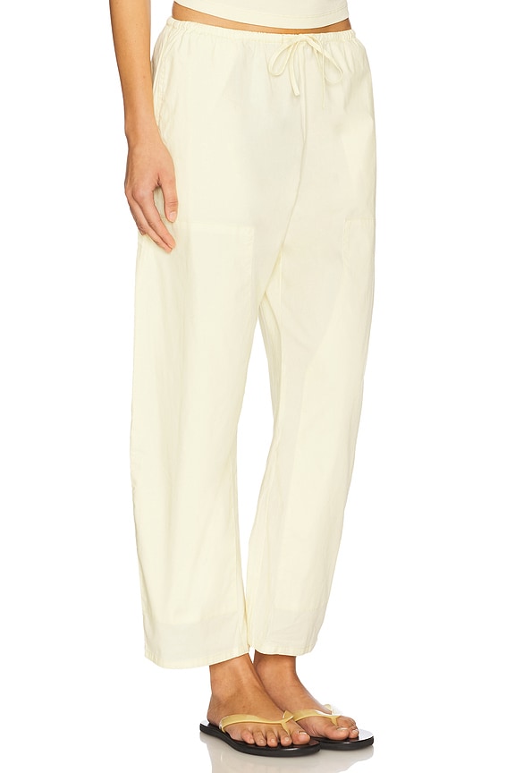 view 2 of 6 Theo Drawstring Poplin Pant in Lemonade