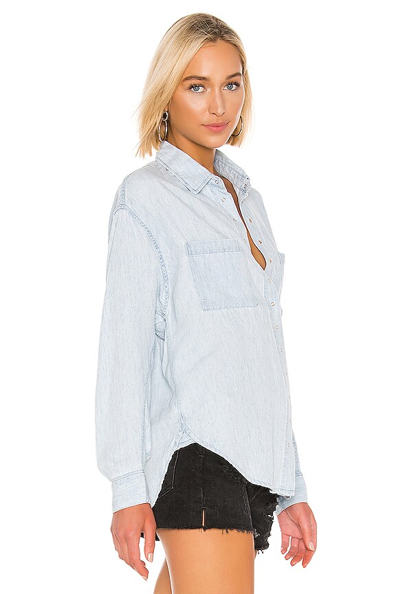 view 2 of 4 ALI 버튼다운 탑 in Blue Jay