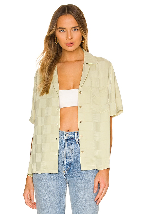 view 1 of 5 Lucy Pajama Top in Citron Grid