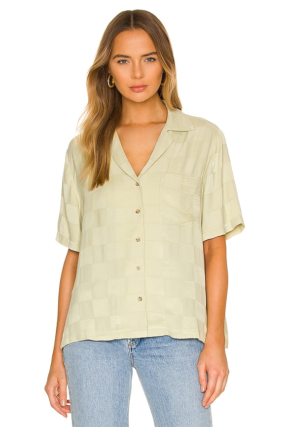 view 2 of 5 Lucy Pajama Top in Citron Grid