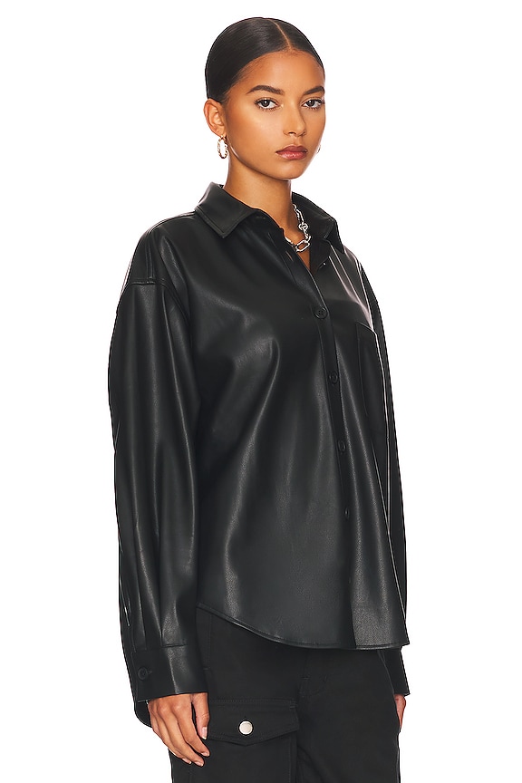 view 2 of 4 Sloane Oversized Button Down Shirt in Slate Black