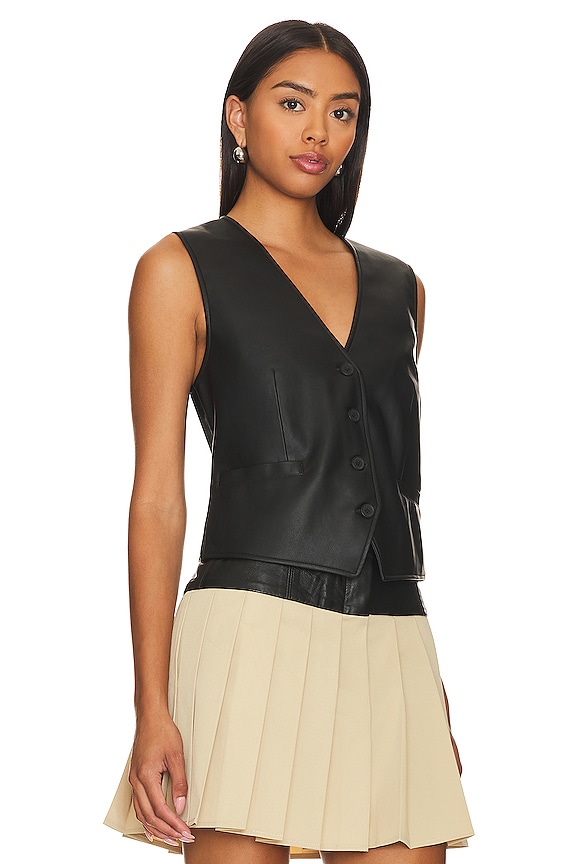 view 2 of 4 Vero Fitted Vest in Slate Black