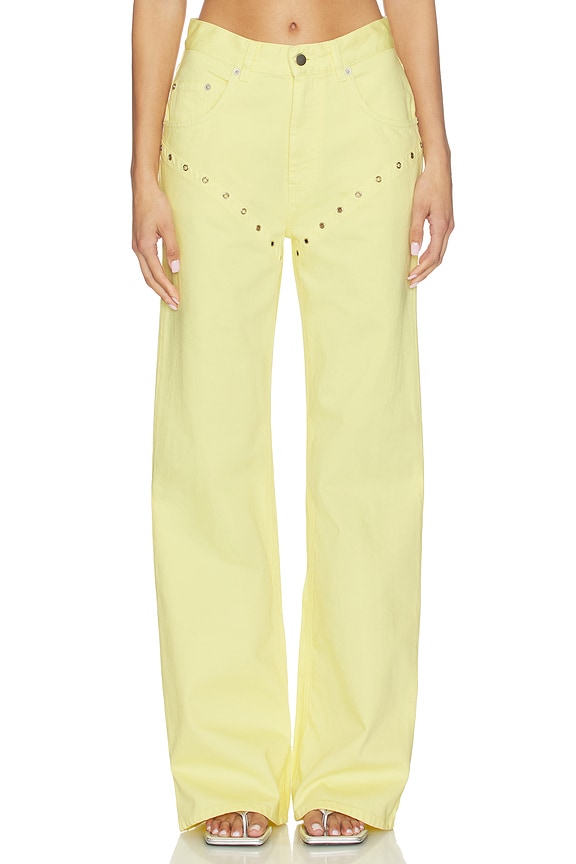 view 1 of 6 Cory Wide Leg Jean in Butter